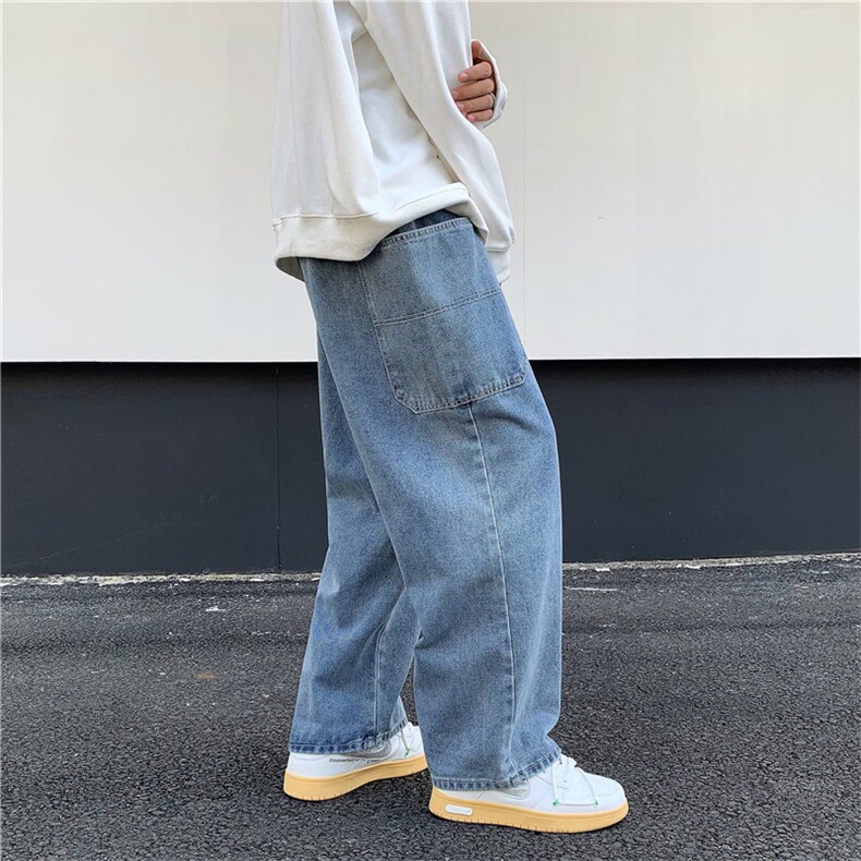 新款春季水洗宽松牛仔裤N0861P40，男装牛仔裤，星座1116-2