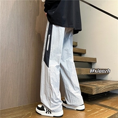 XZ616夏季撞色拼接拉链防水速干软壳冲锋裤TY1030P35控68，男装休闲裤，星座512A（原616）