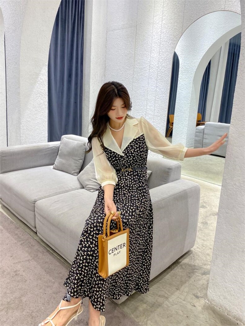 YCJ西装领连衣裙，女装西装，YCJ