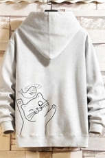 KS21133-P38连帽开衫卫衣男运动外套大码班服砖墙挂拍，男装卫衣，电商A040A