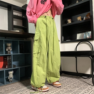 工装裤男女韩版潮流口袋学生帅2024春秋新款ins束脚裤K5769X-P43图片