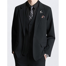 西装套装男士帅气青少年商务休闲新郎结婚礼西服三件套TZ01，男装西服套装，星座1116A（原606A-3）