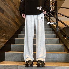 XZ616秋季新款印花卫裤折皱设计感休闲裤TY970M-5XLP45控58，男装休闲裤，星座512A（原616）
