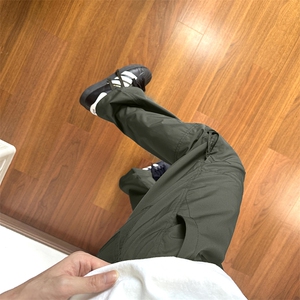 自拍图 有大货 休闲工装裤夏季薄款宽松美式运动阔腿裤K65-P40图片