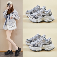 韩版新款老爹鞋女2025春季学生运动跑步休闲鞋，女鞋休闲鞋，电商A223