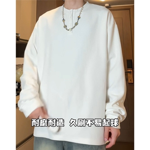 即上即卖！秋季新款宽松情侣T恤衫美式打底衫卫衣TQTX02-P28图片
