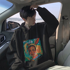抖音得物供货可提供视频秋冬重磅美式宽松连帽卫衣DL2063，男装卫衣，电商A486