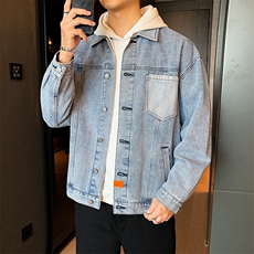 牛仔夹克男秋季2021新款韩版潮流休闲潮牌外套DS944T，男装夹克，电商A102