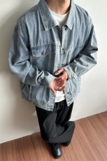 秋季牛仔衣美式复古夹克男大码外套情侣款HQ1204-TP50不，男装工装外套，电商A102