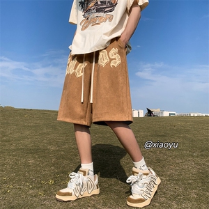 XZ616 夏季新款麂皮绒发泡短裤休闲裤 TY849 P45控55图片