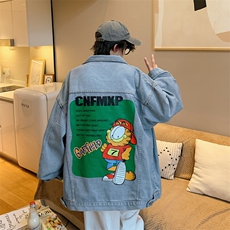 2023新款春咖啡猫高街外套男潮牌ins夹克高级感衣服JK711-P68，男装夹克，星座1103-3