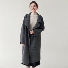 高级感双面呢羊毛大衣女装中长款2025秋冬新款韩版宽松羊毛外套，女装双面呢大衣，优远毛呢大衣