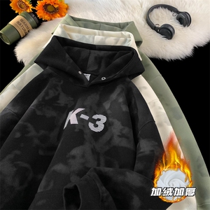 B208-WY3801-秋冬新款印花加绒P70控98 秋冬重磅500克卫衣图片
