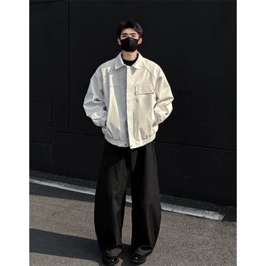 双面穿皮衣格子夹克外套机车服J2456-P85图片