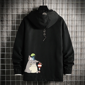JK65152-P45 连帽夹克男大码胖子棒球服上衣外套 网格挂拍图片