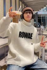 高质量！秋冬季高领毛衣男士加绒加厚翻领针织衫男毛衣FL461-P45，男装针织衫/毛衣，电商B371