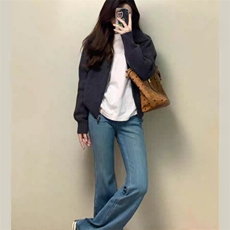 2025年秋季新款纯色拉链外套时尚百搭，女装针织衫/毛衣，旭驰羊绒