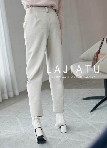 冬季新款呢料裤子，女装，拉嘉图