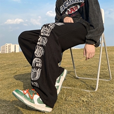 华夫格男卫裤男抽绳长裤男束脚裤男C003*P28控58，男装休闲裤，星座227-2