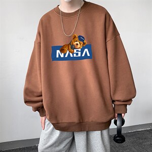 NASA 圆领卫衣男大码加厚加绒长袖t恤男S6247-P28 加绒款-P33图片