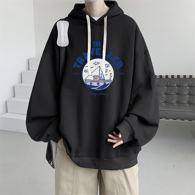 连帽卫衣男大码胖子帽衫大号运动服WY2410-P35,男装卫衣,电商A040