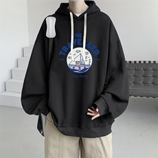 连帽卫衣男大码胖子帽衫大号运动服WY2410-P35，男装卫衣，电商A040