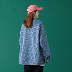 2024春装新款大码腰果花男士牛仔夹克情侣牛仔外套JK205-P85,男装夹克,电商A158-1, 2024春装新款大码腰果花男士牛仔夹克情侣牛仔外套JK205-P85,男装夹克,电商A158-1,