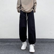 春季休闲裤男款束脚裤子男生宽松机能潮牌工装裤男K0912-P43，男装休闲裤，星座308B-1