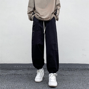 春季休闲裤男款束脚裤子男生宽松机能潮牌工装裤男K0912-P43图片
