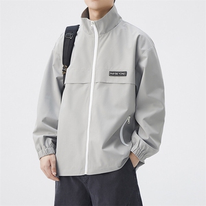 秋季宽松夹克男立领上衣外套DSA157B-JK7862-P58图片