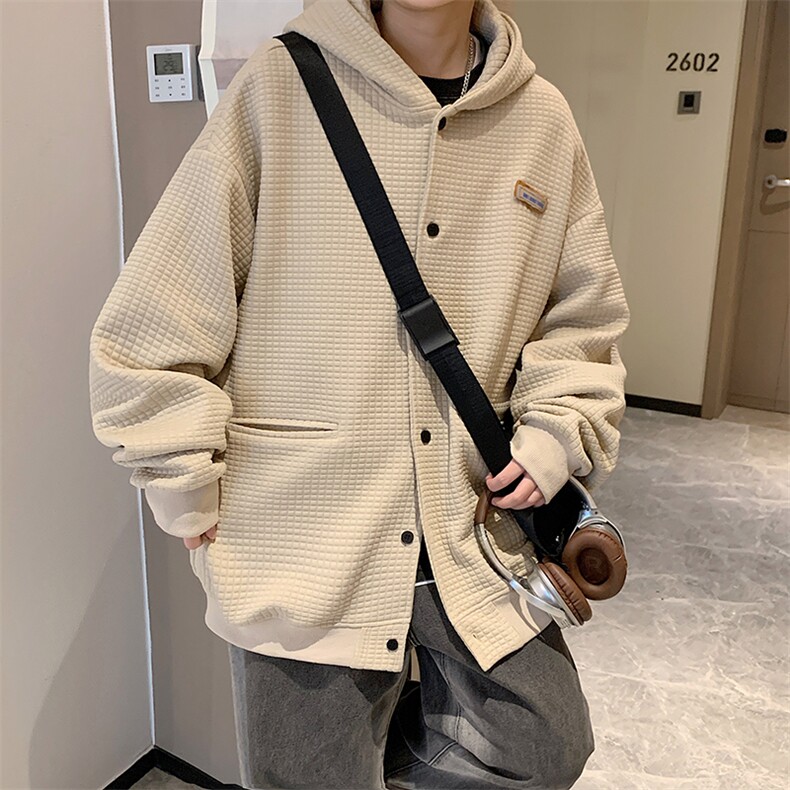 EQ178高品质大华夫格卫衣港风潮流秋季外套男2024新款P68,男装夹克,电商C306-1