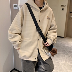 EQ178高品质大华夫格卫衣港风潮流秋季外套男2024新款P68，男装夹克，电商C306-1