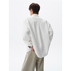 春秋夏季长袖衬衫男款宽松休闲衬衣男时尚潮牌百搭上衣，男装衬衫，电商B319
