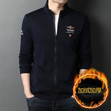 D55205绒钱塘2020-2中年男士冬加厚款休闲时尚拉链卫衣P87，男装卫衣，钱塘207-2