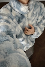 秋冬男士兔毛扎染卫衣外套冬季宽松毛衣加厚保暖棉服特批90，男装针织衫/毛衣，电商B319