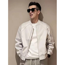 706-1-JK6197-P88特P现货秋季美式短款飞行夹克棒球服外套，男装夹克，星座706-1