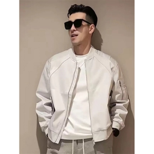 706-1-JK6197-P88  特P  现货  秋季美式短款飞行夹克棒球服外套图片