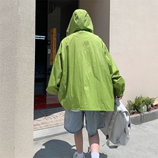 风衣夏季文艺连帽流行标准百搭男潮流气质拉链新款防晒衣，男装夹克，星座716-4