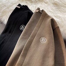 男V领毛衣宽松型秋季青春流行休闲拼色潮开衫针织衫Q101P40，男装针织衫/毛衣，星座1116-2