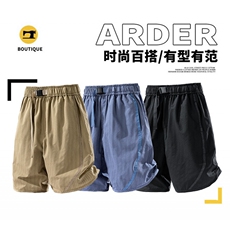 货夏季工装短裤男ins潮牌休闲百搭潮流痞帅五分裤D02519-P40，男装休闲裤，星座308B-2