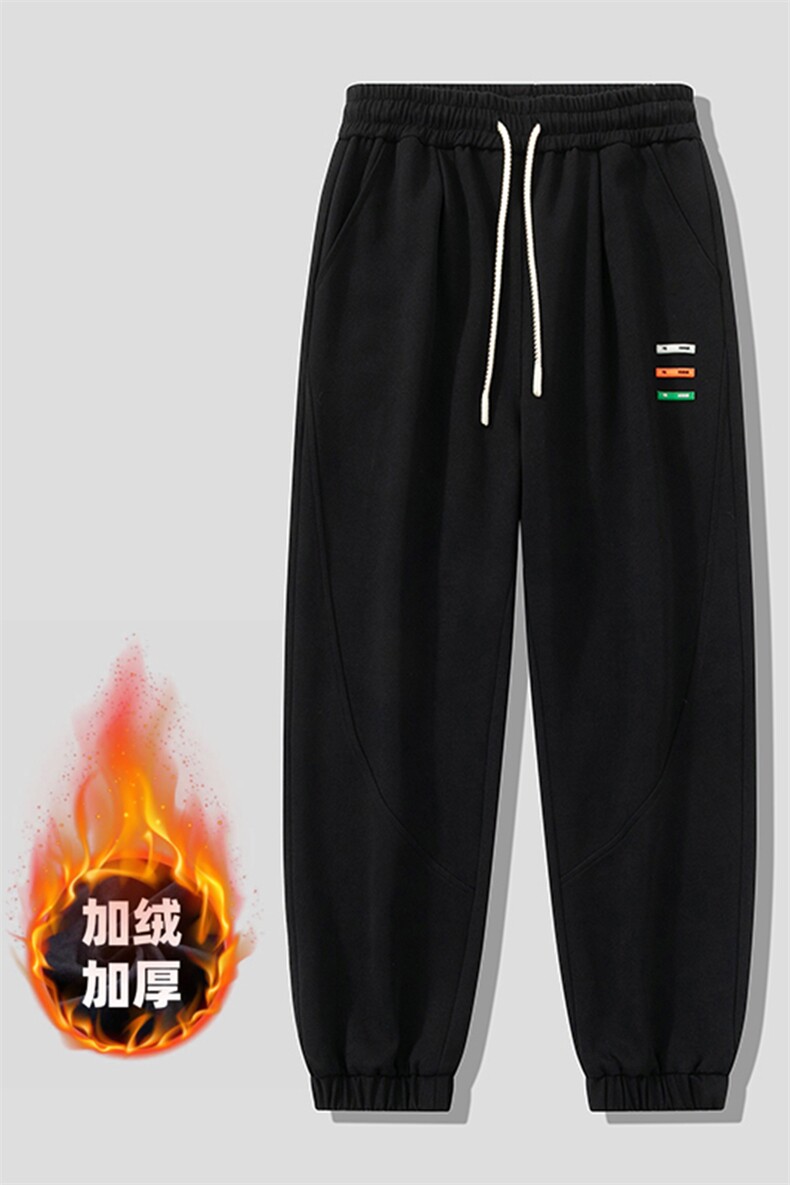 2305加绒/P55休闲裤男美式大码宽松潮男百搭长裤子卫裤男M-8XL,男装休闲裤,星座1204