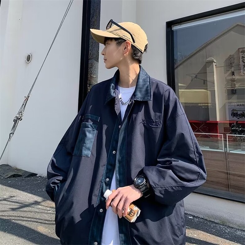 工装夹克外套男秋季日系cityboy上衣美式高街潮ins休闲JK631-p60,男装夹克,星座1008