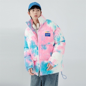 日系白墙 2024冬新款 幻彩立领面包服棉衣外套男 MY002-P135控150图片
