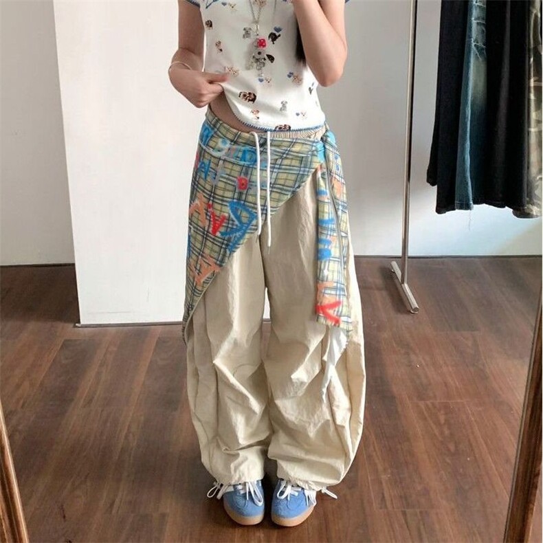 AK2252-P50可拆卸屁帘#速干面料美式街头工装伞兵裤女，男装工装外套，星座617A-2
