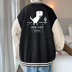 摇粒绒棒球服男大码开衫卫衣男夹克BF86315-P65，男装夹克，电商A040
