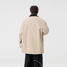 秋冬新款短款风衣精致韩风拼接大衣外套GS60020，男装风衣，星座1206（原A206）