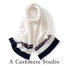 冬季三色条形围巾时尚百搭通勤休闲保暖围巾，围巾，蒙娇羊绒