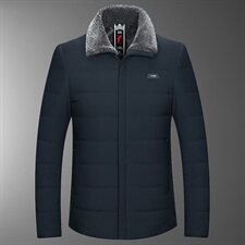 6803/P80爸爸棉衣中老年翻领加绒加厚棉袄男老人棉服父亲外套，男装棉衣，星座1216（原钱塘722）