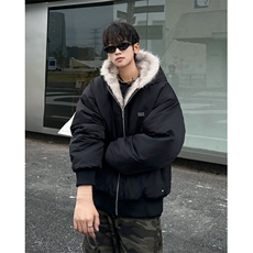 美式复古短款连帽毛领棉服棉衣设计感棉服外套MY950/P120，男装棉衣，星座221-5