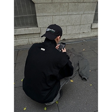 特P95无差价新款潮流时尚百搭拉链春秋夹克外套-HJ5725黑衣风，男装夹克，电商A003